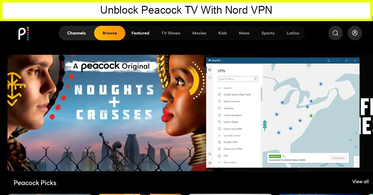NordVPN – Fastest VPN to Watch Peacock TV India 