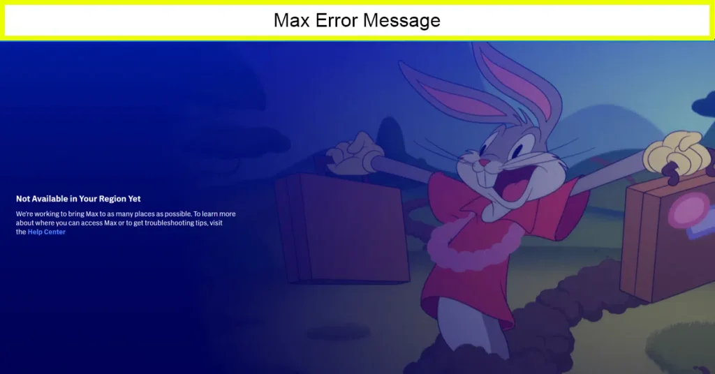 MAX error message 
