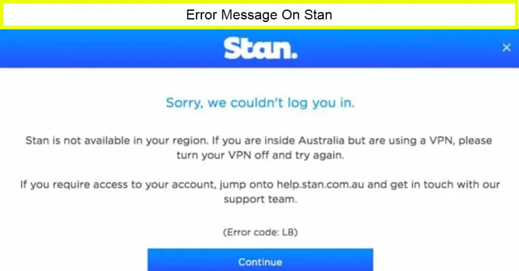 Error message on stan