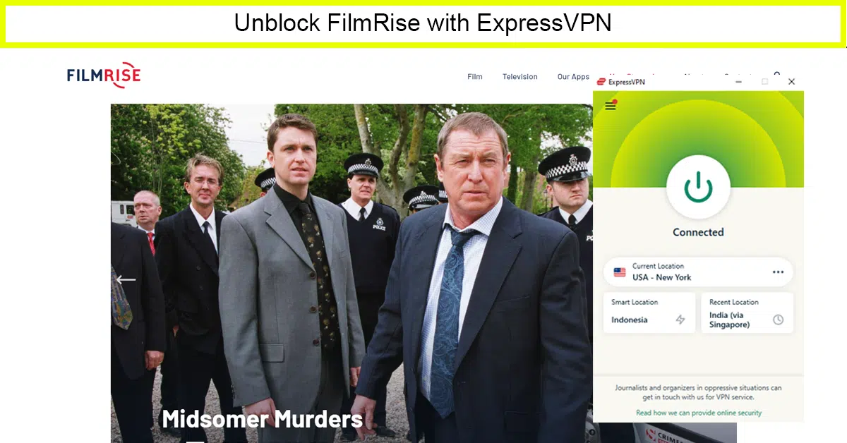 ExpressVPN – Best VPN to Watch FilmRise in Canada