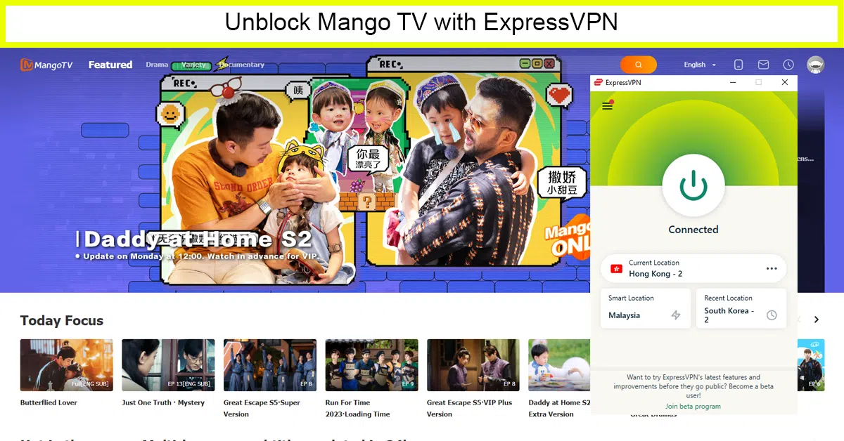 ExpressVPN: Best VPN for Mango TV in Canada