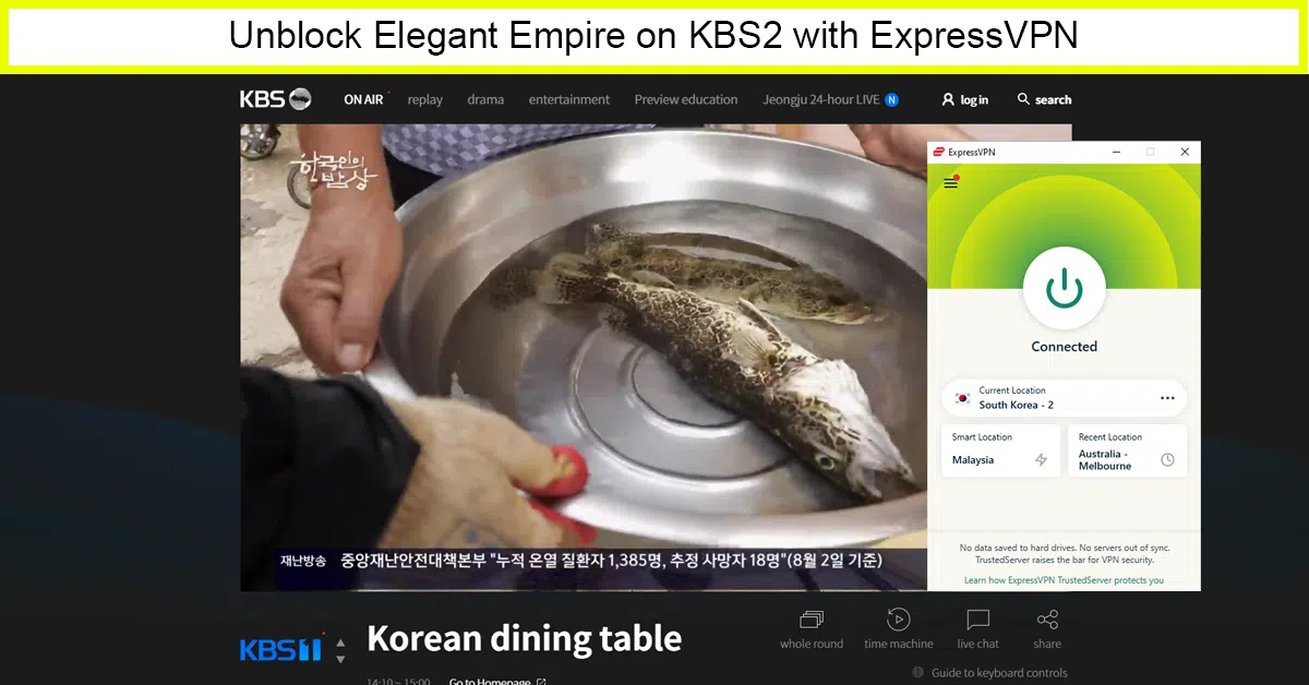 ExpressVPN is the Best and Fastest VPN to Watch Elegant Empire K-drama from Anywhere on KBS2