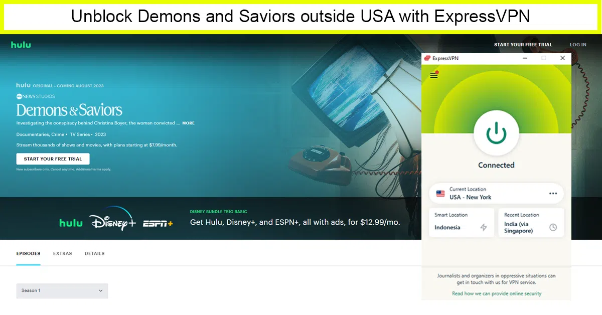 ExpressVPN: Recommended VPN to Watch Demons and Saviors outside USA on Hulu?