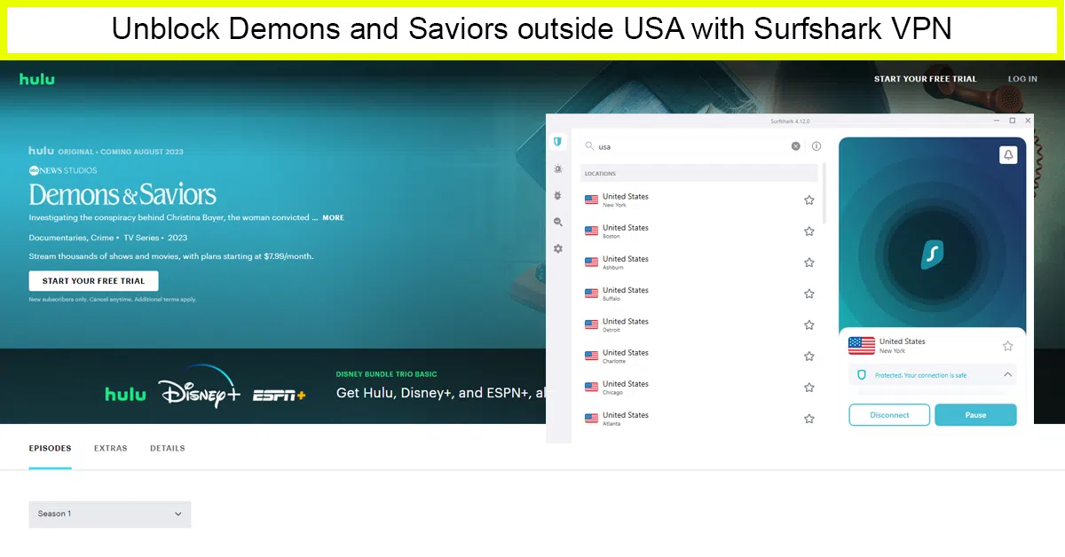 Surfshark: Pocket-Friendly VPN to Watch Demons and Saviors outside USA on Hulu