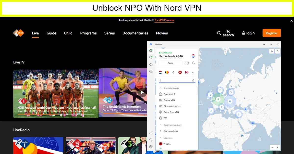 NordVPN – Trustworthy VPN to watch NPO in Canada