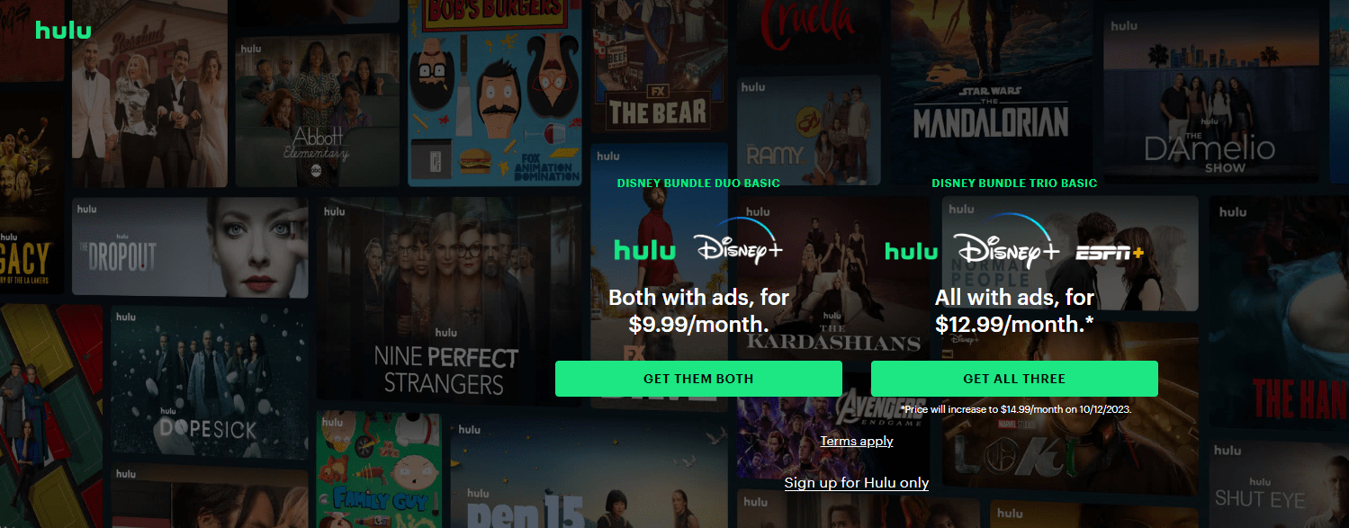 Hulu price bundles