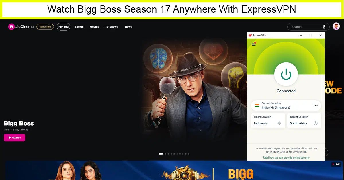 ExpressVPN – Most Reliable VPN to Watch Bigg Boss Season 17 in Canada
