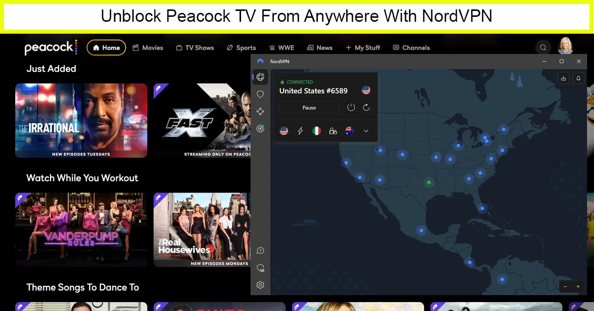 NordVPN – Fastest VPN to Watch Peacock TV in Mexico  