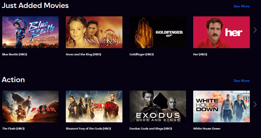 Top Movies on HBO Max in Singapore
